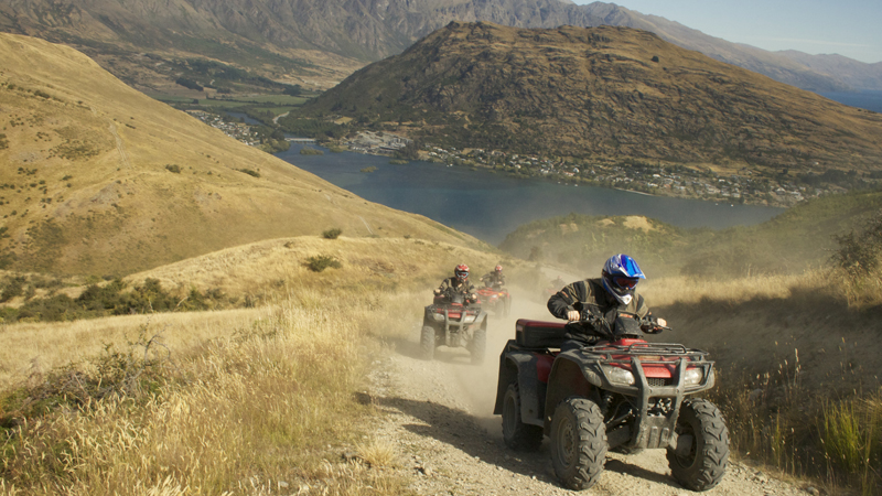 Experience the thrill of true off-roading on an ATV quad bike in a back country adventure through Queenstown Hill's outstanding scenery